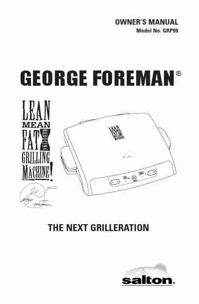 George Foreman Kitchen Grill GRP99-page_pdf